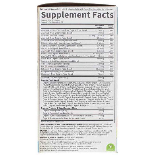 Men's Multi 40+ Whole Food Multivitamin, GOLM